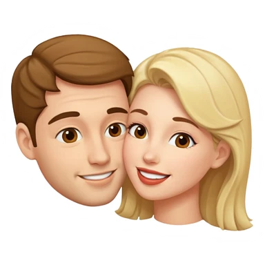 Man woman kissing  sticker