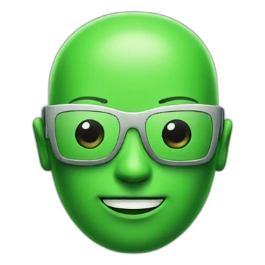 Green Android sticker