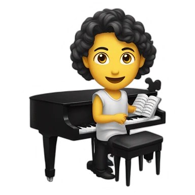 Pianosta nuotit lentää  sticker