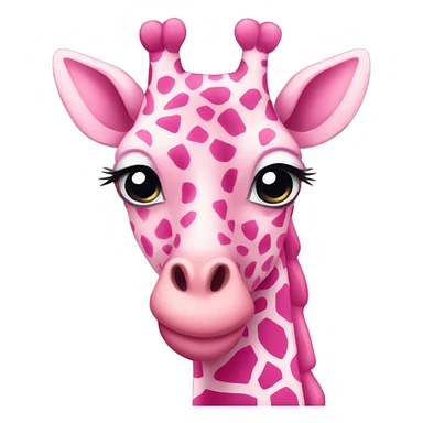 Pink giraffe  sticker