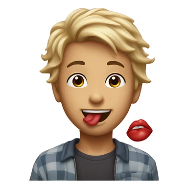 Boyfriend blowing a kiss sticker