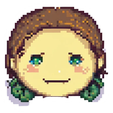 thinking face with a smile sticker