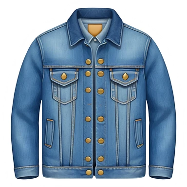 ultra realistic denim jacket sticker