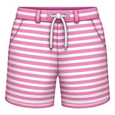 pink and white striped shorts sticker