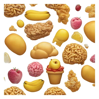 food + brain (food for thought) sticker