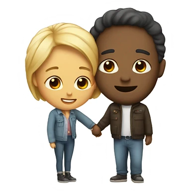 two people in love sticker