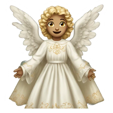 Victorian Christmas Angel sticker