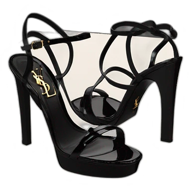 Ysl heel sandal TRIBUTE PLATFORM SANDAL black PATENT LEATHER sticker