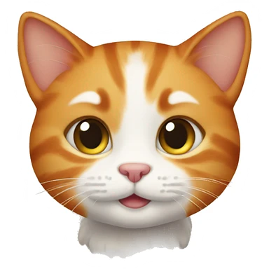 Cute ginger cat sticker