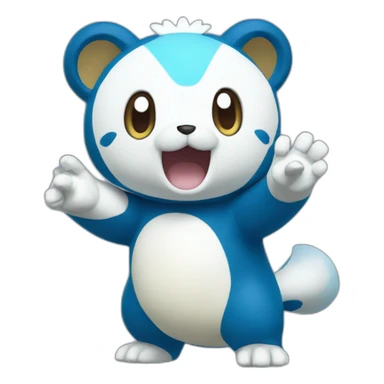 Pokémon Oshawott waving sticker