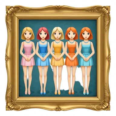  Les Demoiselles d’Avignon painting frame sticker