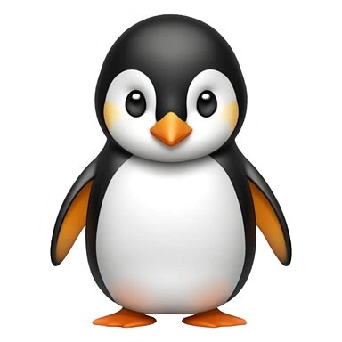 Penguin investigating 1 minute please sticker