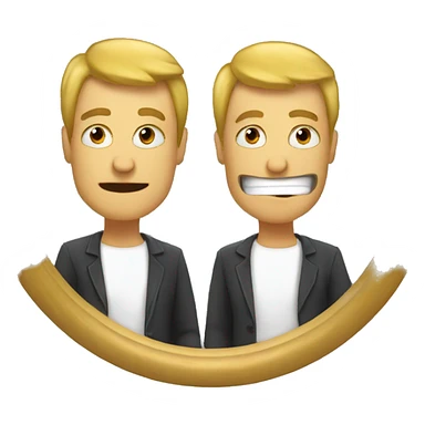 A mirror hitting another mirror sticker