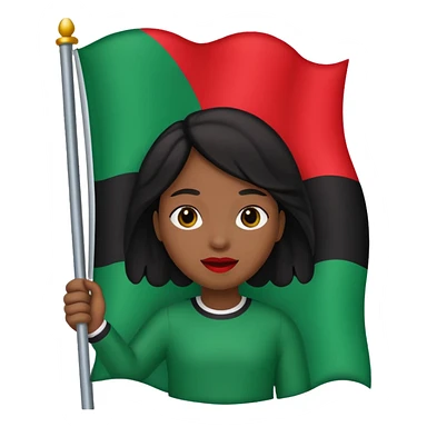 African american flag sticker