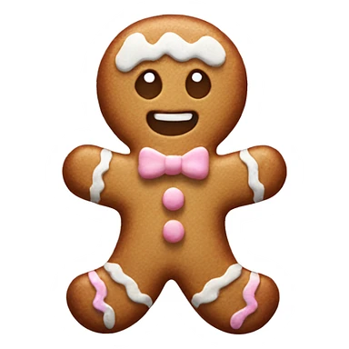 Pastel gingerbread man sticker