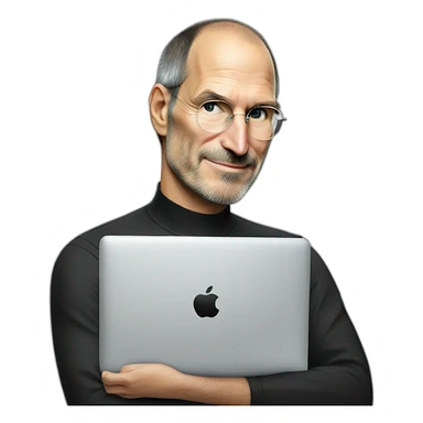 steve jobs head loving it sticker