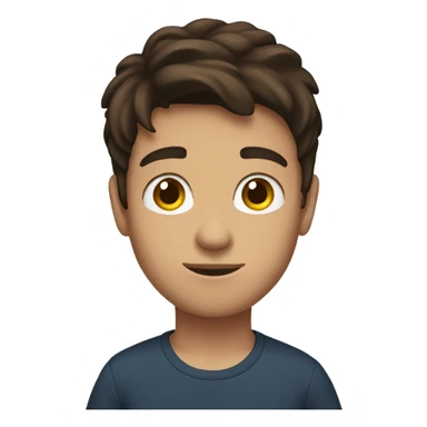 teenage boy brunette  sticker