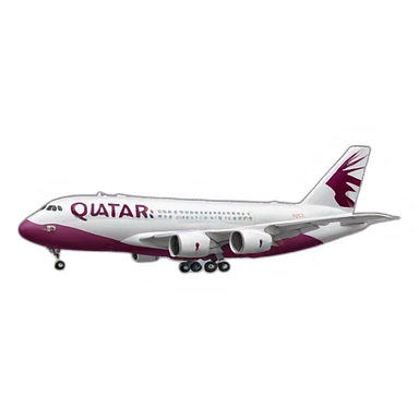 qatar airplane sticker