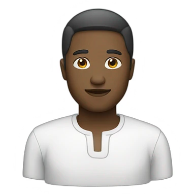 Person wearing white thob sticker