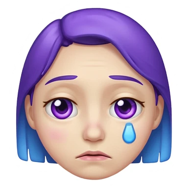 sad emoji with bruise under eye
no i would like skmilar to smiling face holding up tearsnot tears just bruise sticker