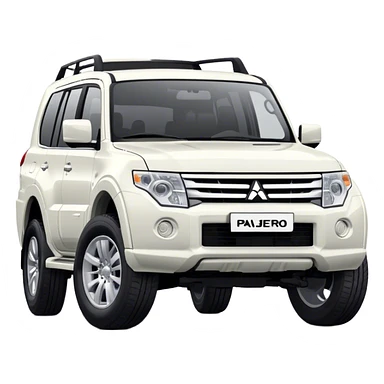 Mitsubishi Pajero - Mitsubishi (Model Year: 2021) (Iconic colour: White) sticker
