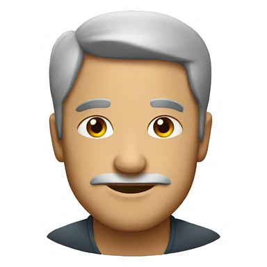 a man with tea cup sticker