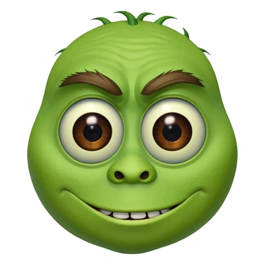 Mike Wazowski (with one eye) from the Monsters Inc. Pixar movie sticker