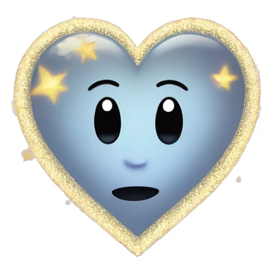 heart surrounded by sparkles sticker
