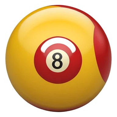 2 numbered billiard ball  sticker