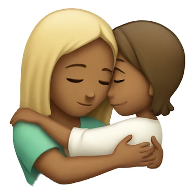 Girl hugging Jesus sticker