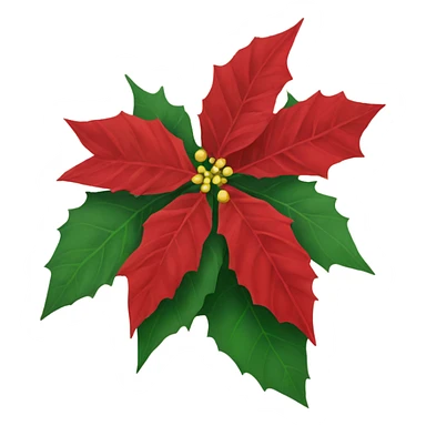 poinsettia sticker