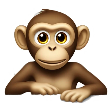 Monkey behind the cash register sticker