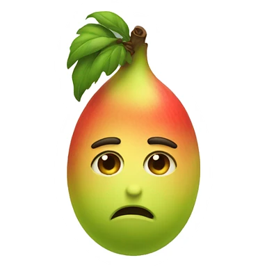 sad low hanging fruit emoji sticker