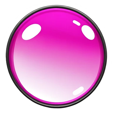 magenta color simple illustration of a looking glass sticker