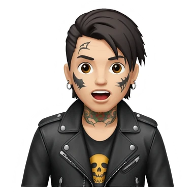 rocker singing sticker