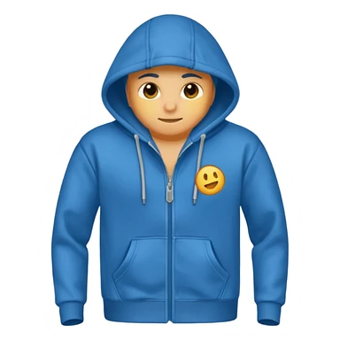 blue hoodie  sticker