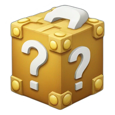 super mario question box sticker