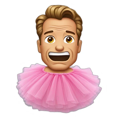 Arnold schwarzenegger in tutu sticker