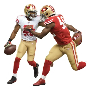 Lions versus 49ers sticker