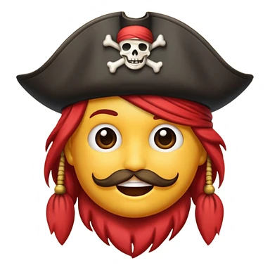 Make an emoji for pirates sticker
