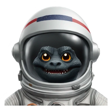 Godzilla astronaut  sticker