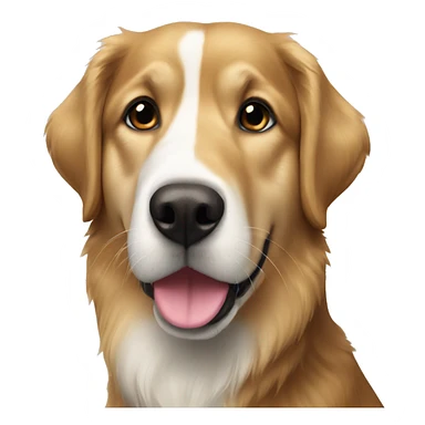 Black Golden retriever Siberian husky mix sticker