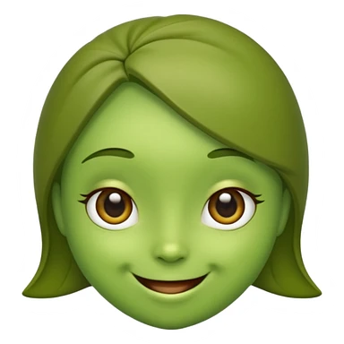 cute olive, smiling sticker