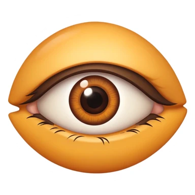 realistic brown eye sticker