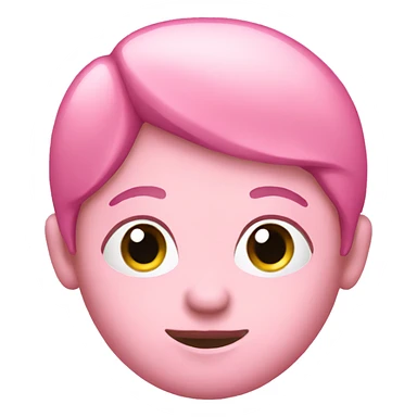 Pink head sticker