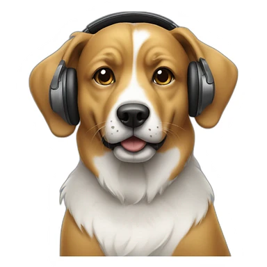 Dj dog. sticker