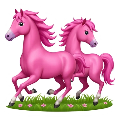 Pink Horses sticker