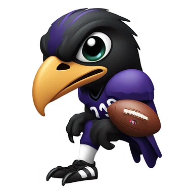 raven football sticker