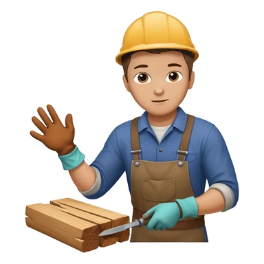 a man planing sticker