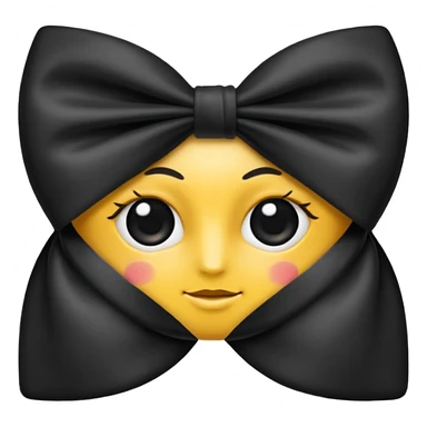 Ruban noir croisé sticker